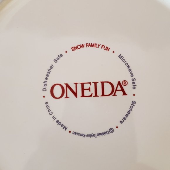 Oneida Dining Oneida Snow Family Fun By Debbie Taylorkerman Plates